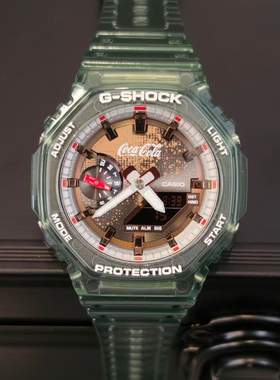卡西欧GA2100 GSHOCK可口可乐联名八角农家橡树学生手表GA-2100