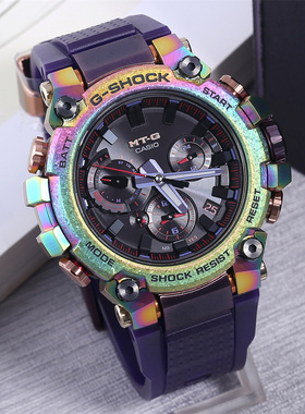 黑悟空卡西欧40周年限定 GSHOCK极光光能电波蓝牙手表男MTG-B3000