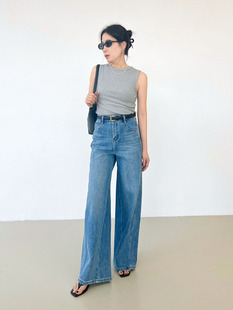 长裤 巨好看 宽松显瘦垂感拖地阔腿裤 女2026春季 高腰阔腿牛仔裤