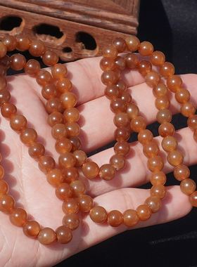 方言和田玉且末老熟老红糖玉手串