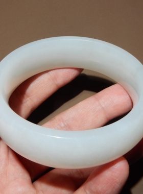 方言和田玉青海老坑油润手镯