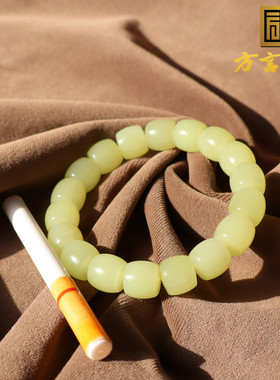 新疆若羌正黄口料卡12mm直切手串