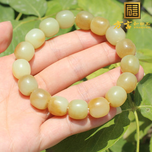 市场价2万元现2980元回馈新疆且末料细润糖白玉12mm老型珠手串A6