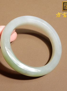 青海料烟紫带翠三色54mm正装手镯