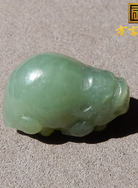 亏麻了方言品牌和田玉精品新疆且末料蓝色基调貔貅吊坠挂件配饰w1