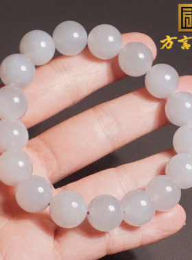 和田玉方言企业青海烟紫高冰手串