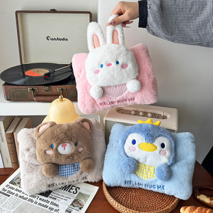 可爱毛绒热水袋充电款 防爆电热宝热敷暖水袋暖手宝 暖宝宝2025新款