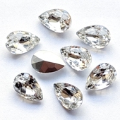 尖底国产胖水滴钻瓜子树叶双孔手工钻鞋 钻饰品钻水钻散珠衣服钻