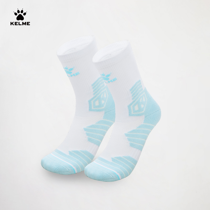 卡尔美加厚毛巾底篮球袜