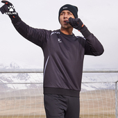 卡尔美运动卫衣男春秋季 圆领足球训练套头衫 休闲宽松学生运动服