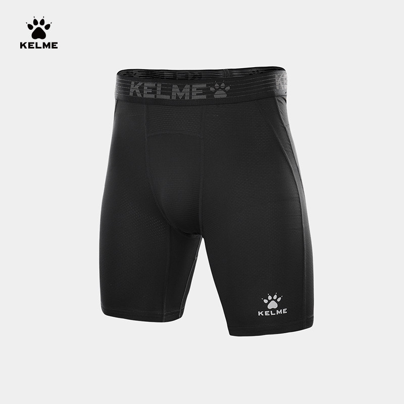 KELME卡尔美足球铲球裤男款夏季运动紧身短裤高弹跑步健身五分裤