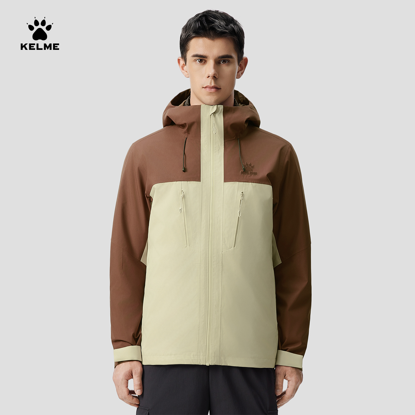 卡尔美三合一羽绒内胆冲锋衣