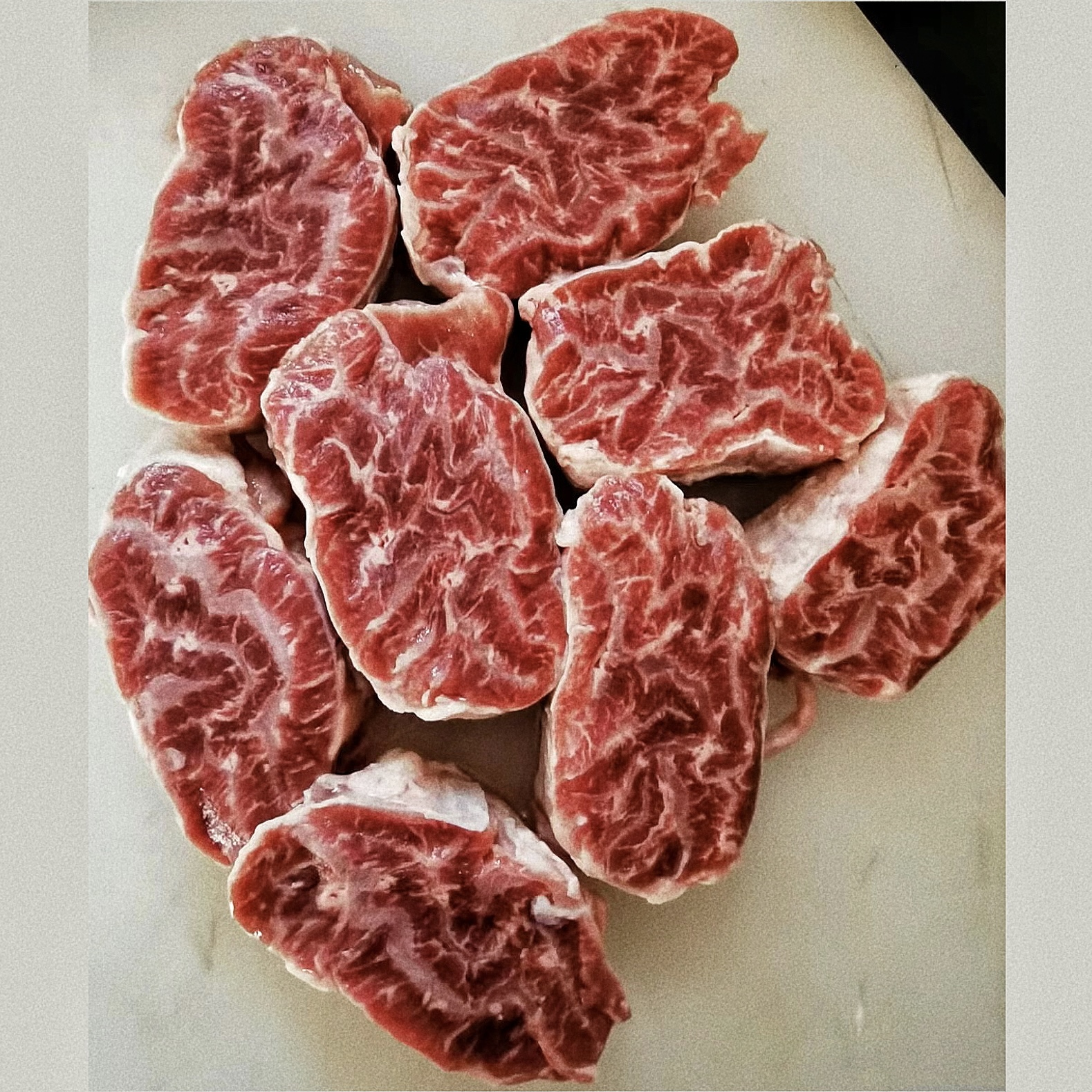进口澳洲谷饲生鲜金钱腱心肉腱子芯牛小腱五花趾冷冻原切新鲜牛肉