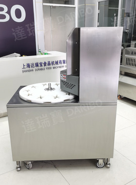 W台式数控圆盘式鸭脖分切机 转盘式鸭翅分段切断设备卤味鸭货分切