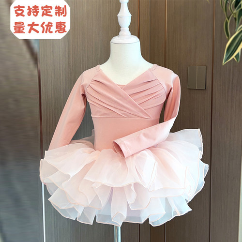 儿童练功服跳舞表演演出服连体服