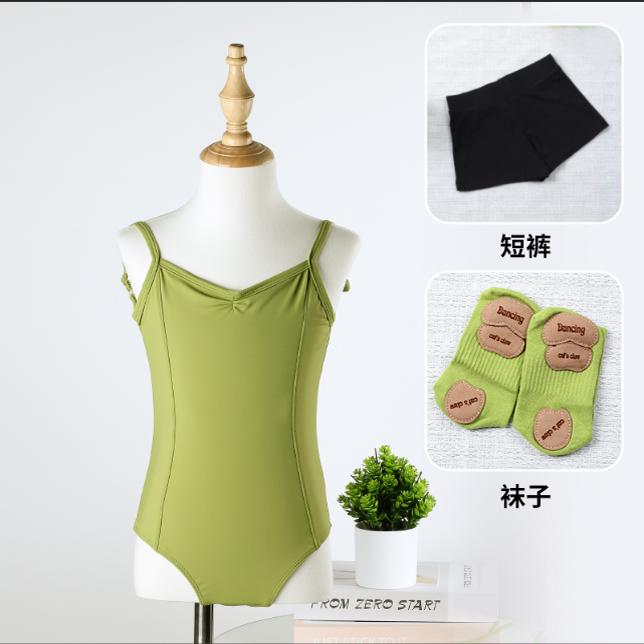 儿童舞蹈服夏季吊带中国舞练功服