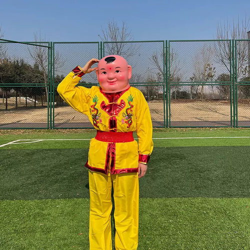 大头娃娃头套戏剧社火秧歌舞蹈服装舞狮舞龙道具娃娃头大头人面具