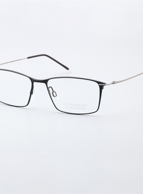 CHARMANT夏蒙钛近视眼镜架高端商务方框百搭经典眼镜架CH10389