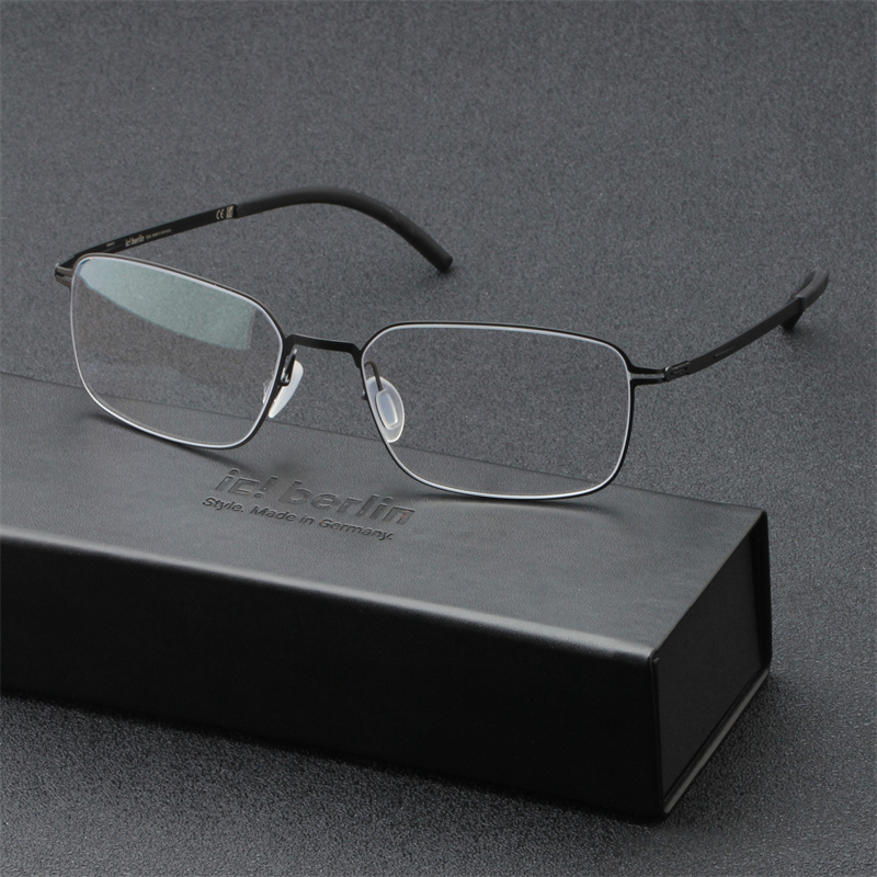 艾晰柏林商务光学超钢片眼镜架