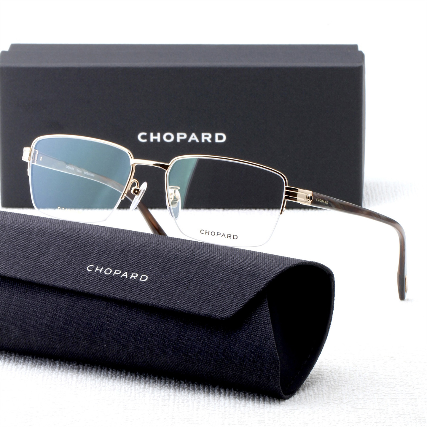 Chopard萧邦商务高奢半框眼镜架