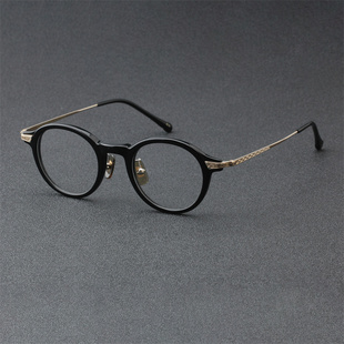新款内藤熊八作日本手工眼镜框钛手作镜架时尚近视眼镜架N-403