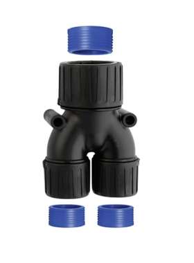 Flexicon FPAX28-21-21B 减小管安装 28毫米 尺寸 23毫米尼龙黑色