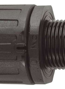 Flexicon FPA54-M50B 直管接头 54毫米标称尺寸 M50 尼龙 66 黑色