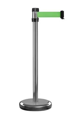 Viso RS2SRVE 灰色铝制屏障柱2米绿色胶带