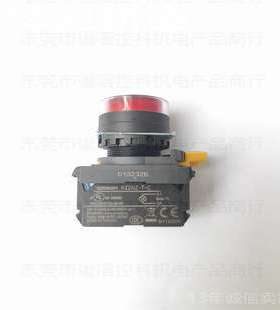 A22NL-BGM-TRA-G100-RC 有OMRON红色按钮开关LED灯自动复位