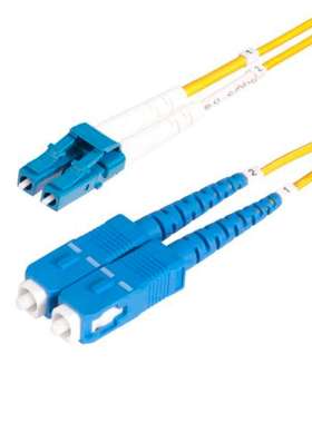 Startech SMLCSC-OS2-25M 星科 LC转SC双工单模OS2光纤电缆 黄色