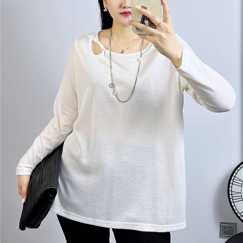 1155珂颖2025冬季新款大码女装显瘦上衣遮肉百搭打底衫时尚卫衣