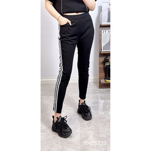 子时尚 25323香港芸卉2026春夏新款 显瘦小脚裤 女装 运动百搭 大码