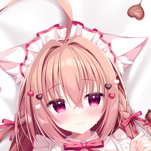 C108白もち樱 猫耳女仆 兽耳娘 二次元动漫等身抱枕套