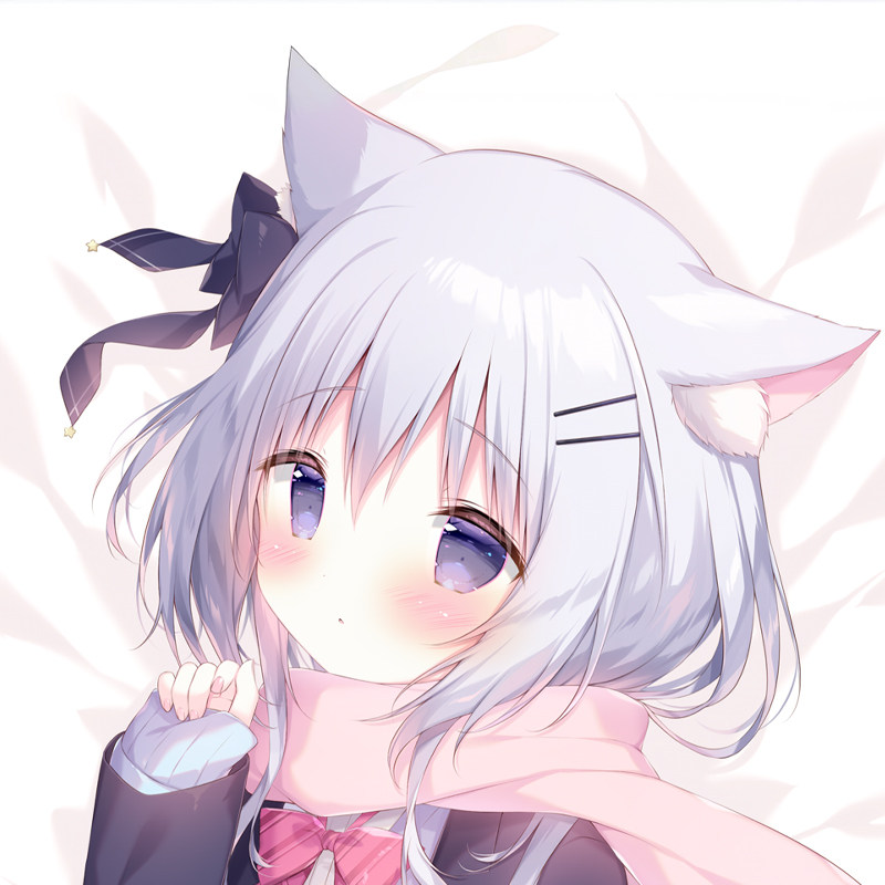 白玉しらたまこ 猫耳jk制服つららちゃん 动漫二次元等身抱枕套