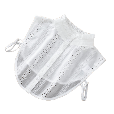 百搭假领LRXN棉韩版绣花