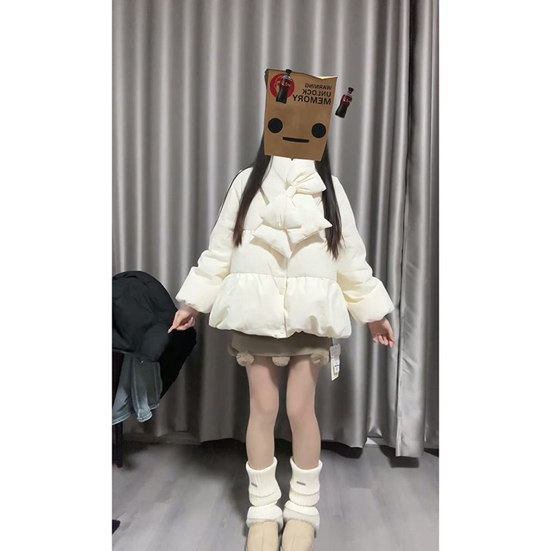 法式小个子冬季减龄氛围花苞棉服外套女超好看蝴蝶结立领保暖棉袄,女装/女士精品,时尚套装,淘宝优惠券,粉丝福利购,淘宝优惠卷