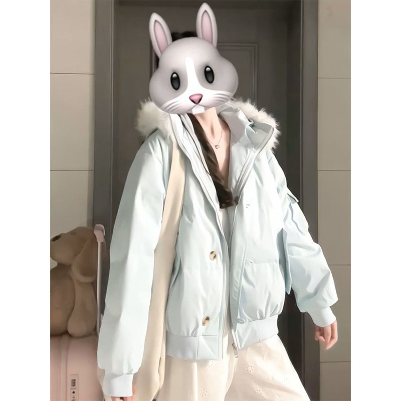 百搭宽松保暖冬日氛围感棉衣学生