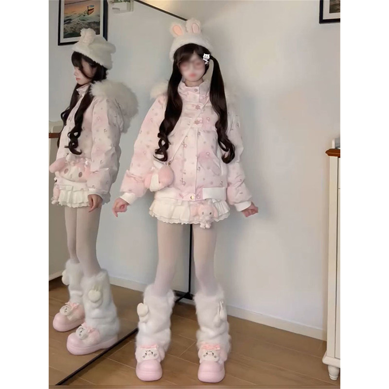 美式百搭风雪人满印暖呼呼连帽棉服外套女冬季新款加厚保暖面包服,女装/女士精品,棉衣/棉服,淘宝优惠券,粉丝福利购,淘宝优惠卷