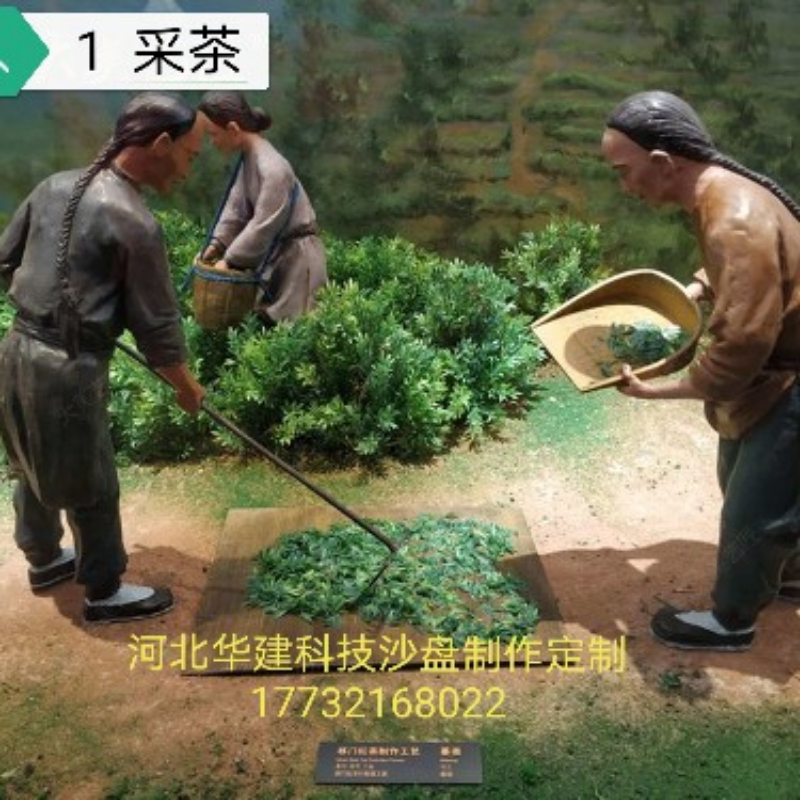 茶叶生产流程沙盘模型红茶制作流程沙盘模型古建沙盘模型酿酒流程