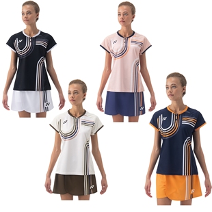 现货25年JP版YONEX尤尼克斯女款羽毛球大赛服短袖20854 短裙26156