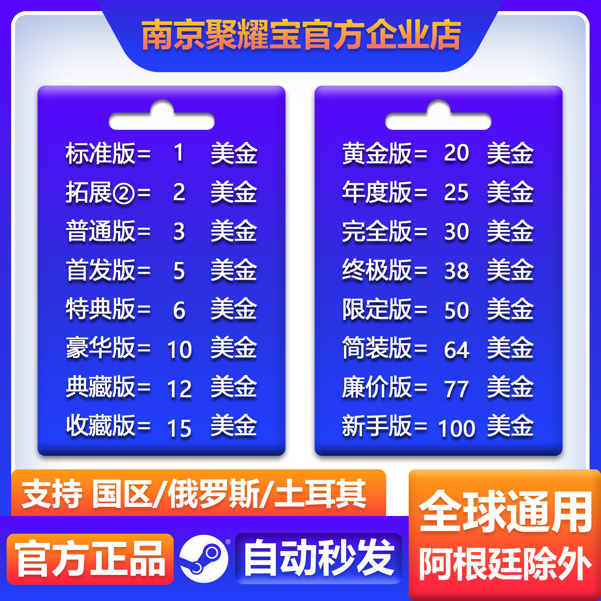 [Automatic second hair] Steam Prepaid card $ 1 wallet Balance 5 10 15 20 50 U.S. dollar 100 Knifein the Video game/Fitting/Game/Raiders , Game software platform, STEAM category - from Buy2taobao.com to provide professional Taobao agent buy service