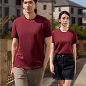 新品 团体活动班服印字定做 玻尿酸亲肤圆领t恤定制团队工作服短袖