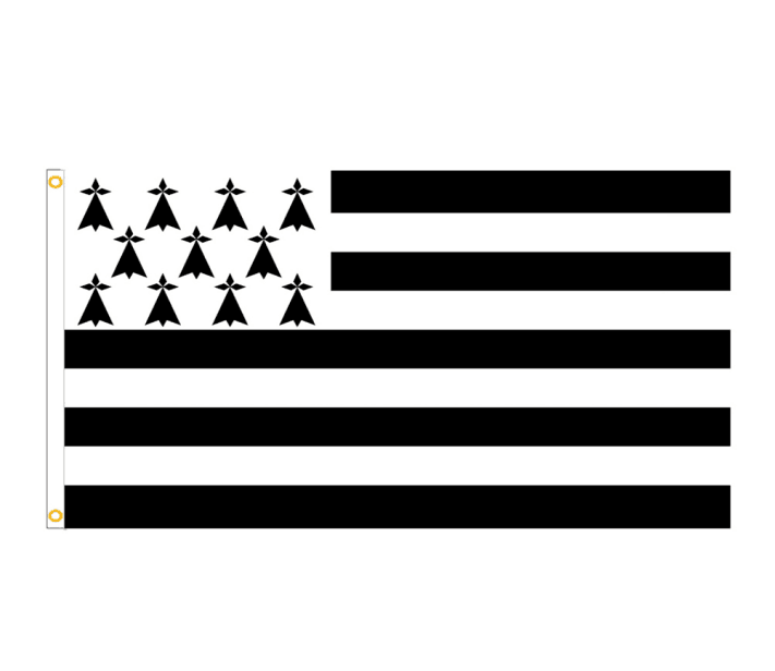 现货包邮 90*150cm 3*5ft 布列塔尼旗 brittany flag