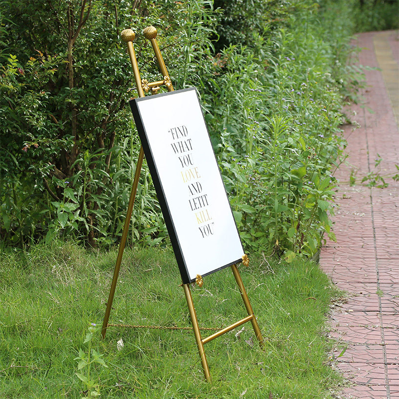 鐵藝油畫架婚禮照片展示架室內專用畫架可移動廣告架野外寫生展架在類目 住宅傢俱, 架類, 畫架中 - 來自Buy2taobao.com提供專業的淘寶代購服務