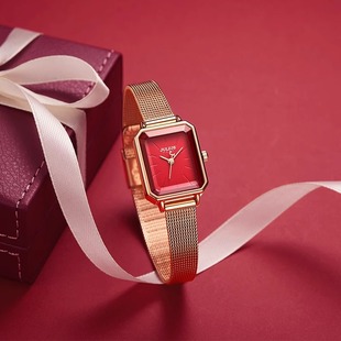 聚利时手表轻奢方盘高级女士优雅腕表日常通勤1223 补贴福利价