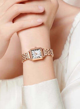 聚利时手表女小众简约气质复古方形小表盘高级石英女款白领1493