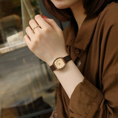 学生女款 手表女小众轻奢2024年新款 女式 小巧复古石英简约方表669