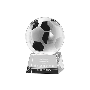 迷你水晶奖杯奖牌定制儿童足球运动歌唱比赛年会颁奖优秀员工奖公司年会颁奖活动集体纪念荣誉刻字奖牌