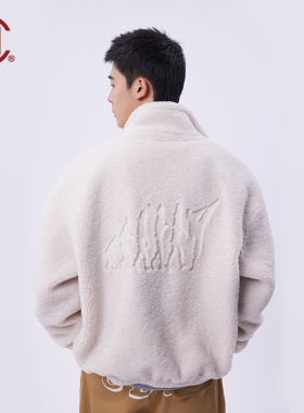 【CLOTTEE by CLOT】刺绣图案仿羊羔绒夹克功夫系列