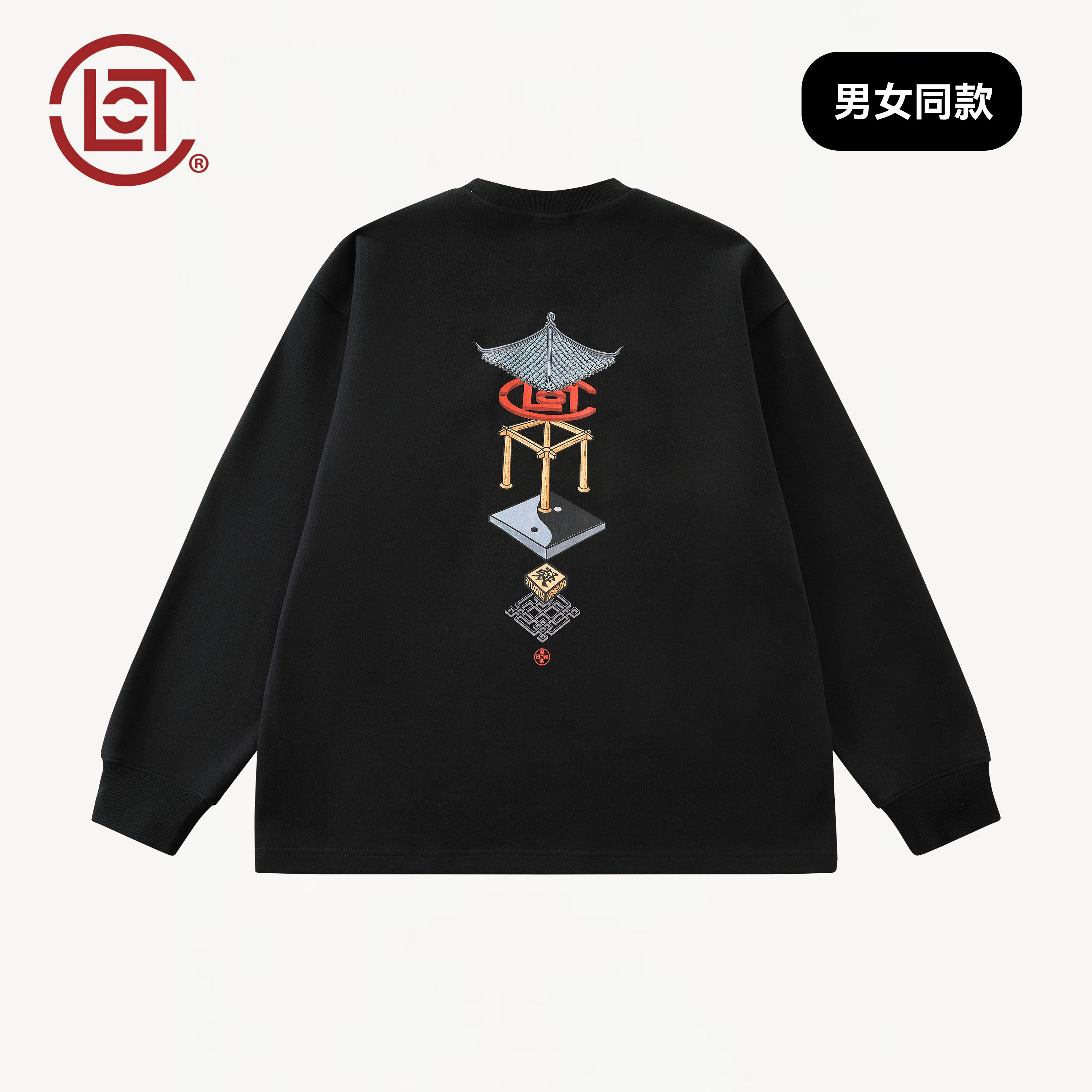 CLOTTEE by CLOT筑天地印花秋季长袖T恤男 榫卯系列 陈冠希主理W